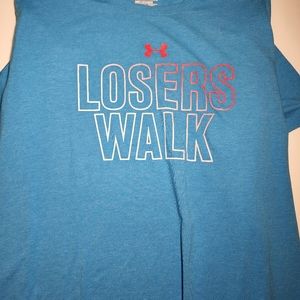 Under Armour Losers Walk T Shirt Size 2XL Loose. Heat Gear.